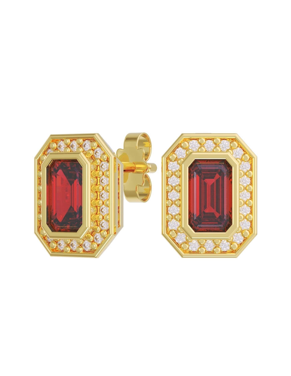 Aretes collar y anillo de (si aplica) Eternidad 2026 No aplica de Oro 10 k Zirconia 4