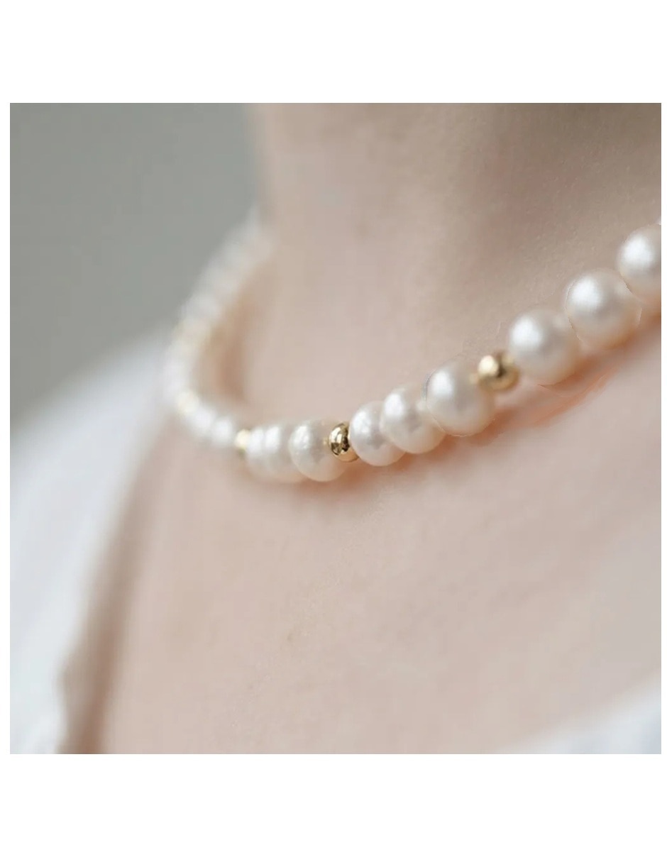 Collar No aplica de (si aplica) Redondo Clásico de Oro amarillo 14 K