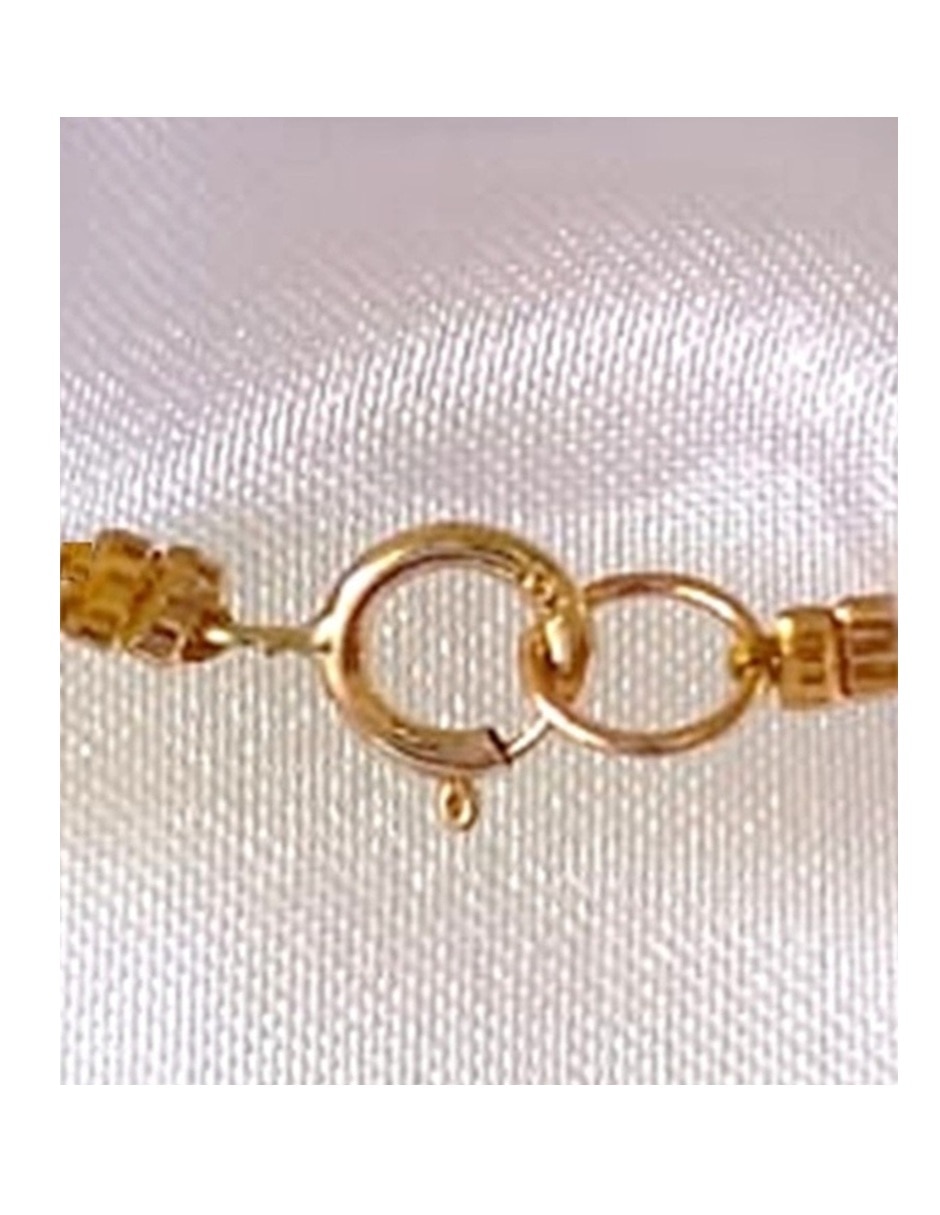 Collar de gota clásico de oro amarillo 14 k