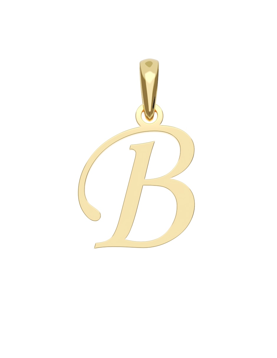 Dije de letra a de oro 14 k