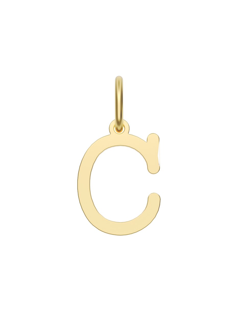 Dije de letra a de oro 14 k