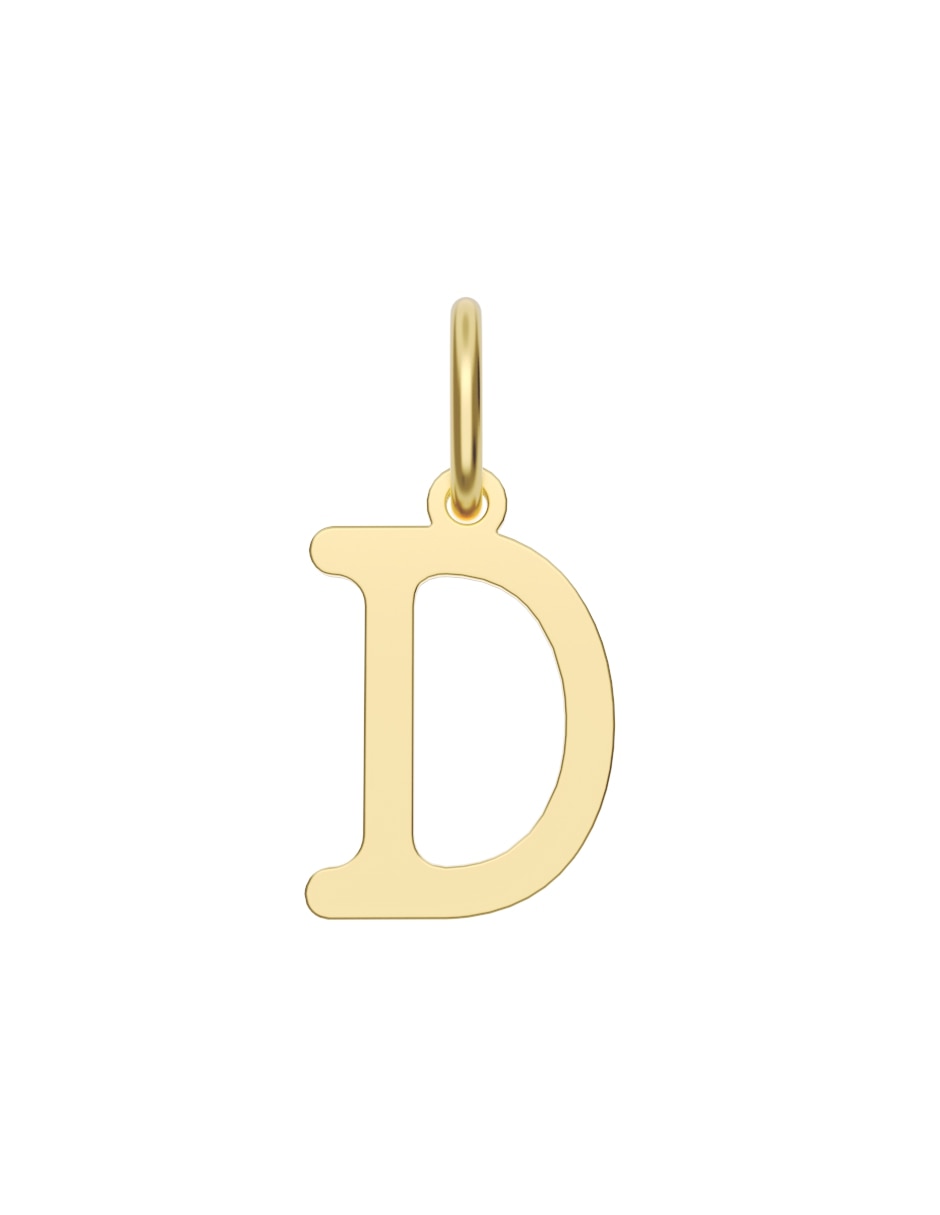Dije de letra a de oro 14 k