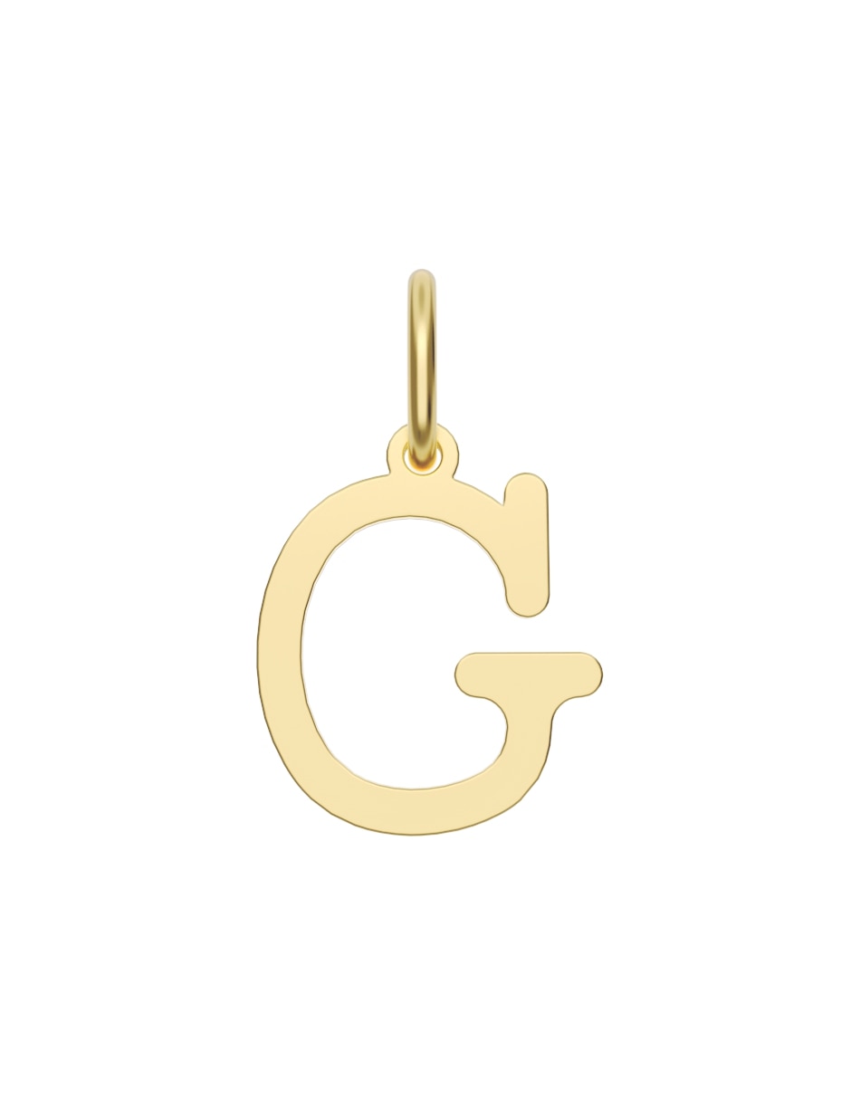 Dije de letra a de oro 14 k
