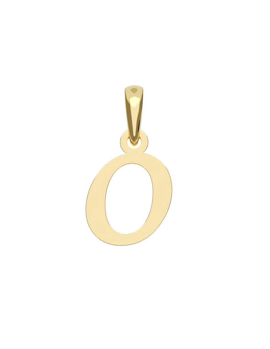 Dije de letra a de oro 14 k