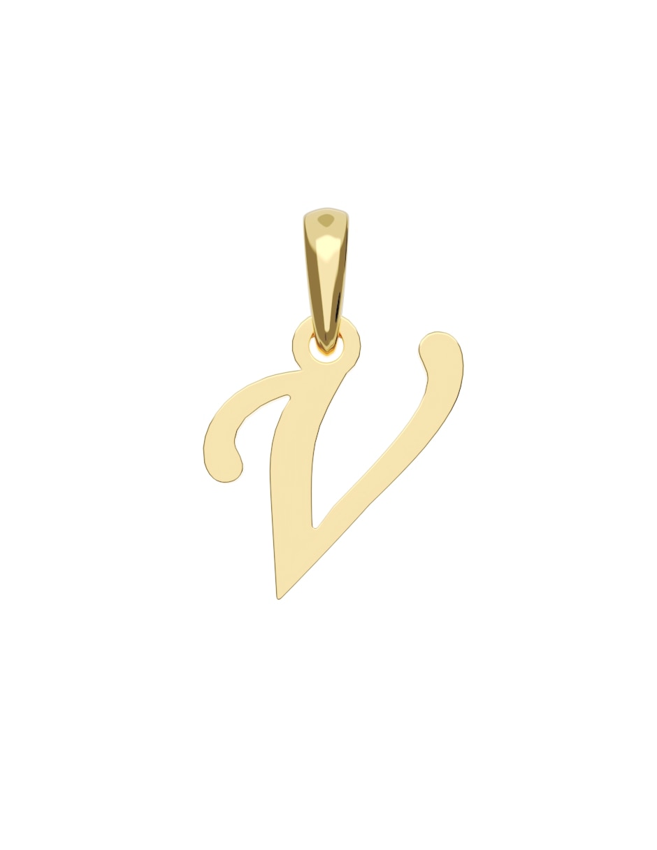 Dije de letra a de oro 14 k