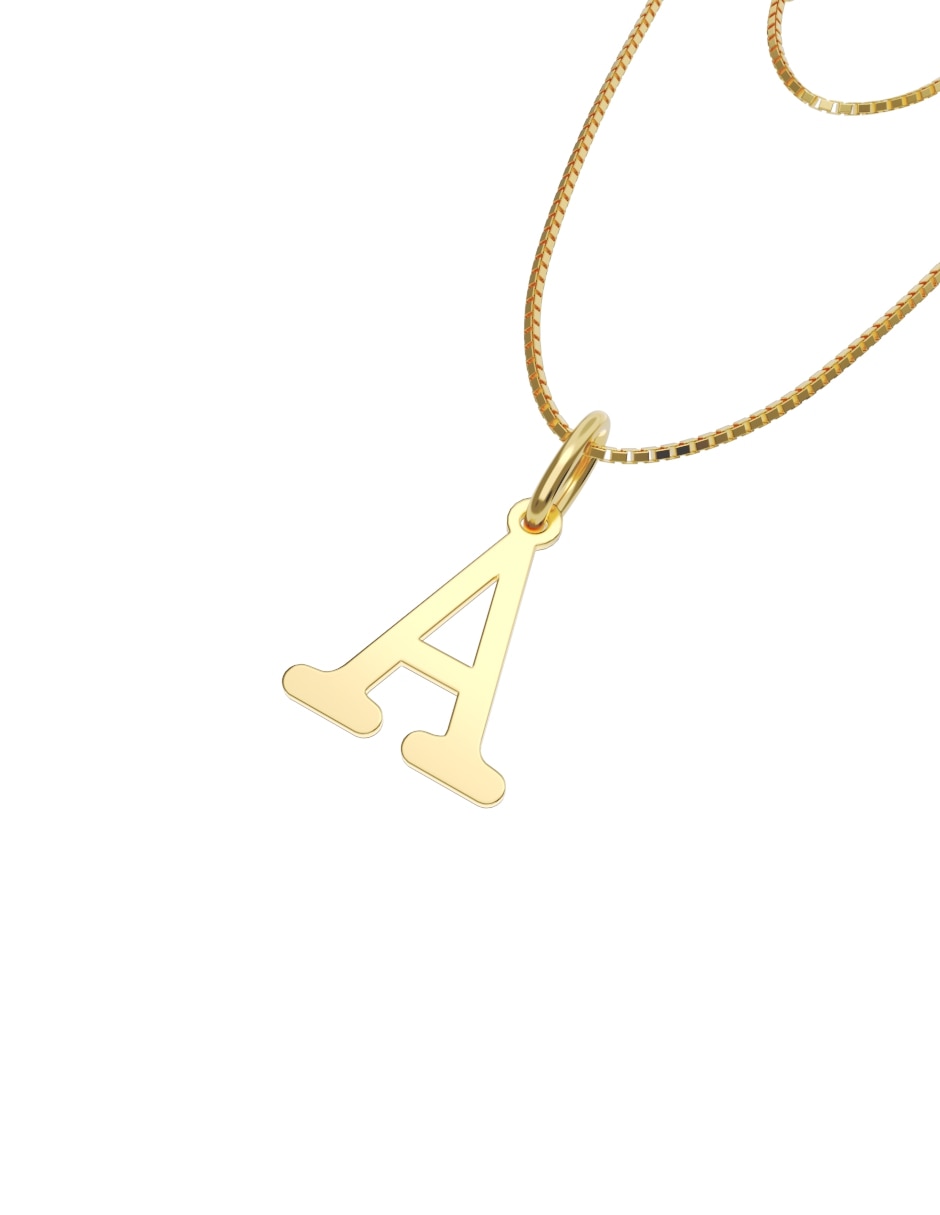 Collar con dije de oro 14 k 2