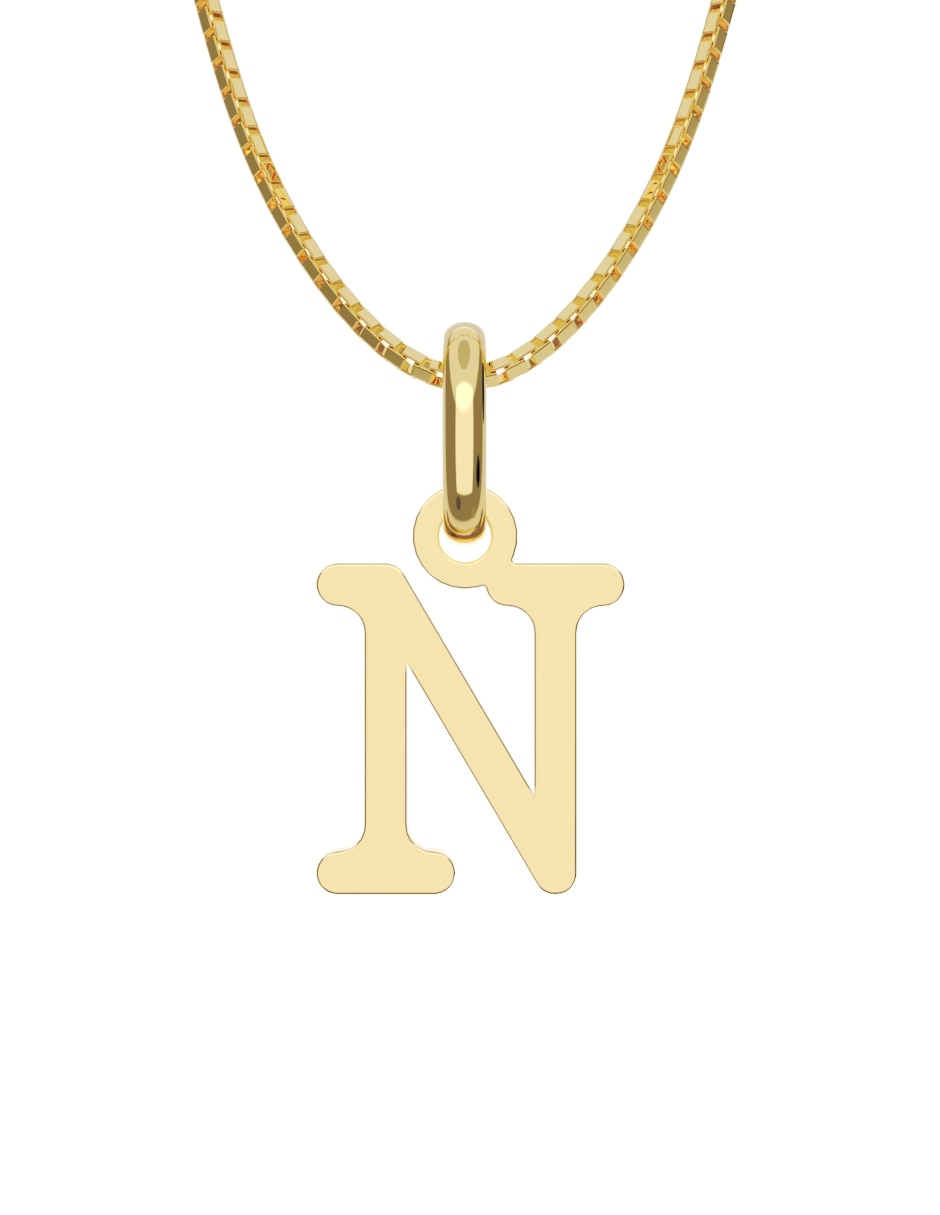 Collar con dije de oro 14 k