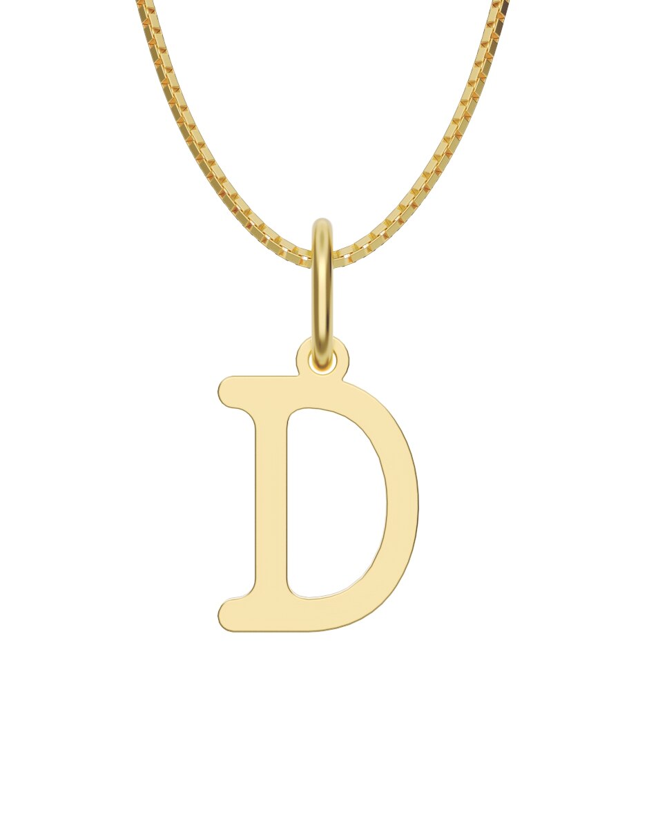 Collar con dije de oro 14 k