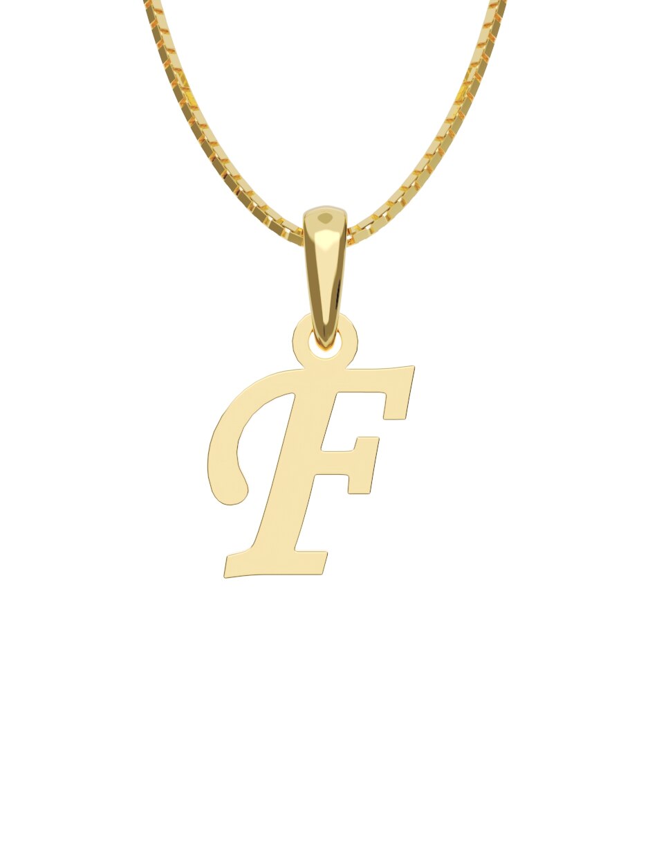 Collar con dije de oro 14 k