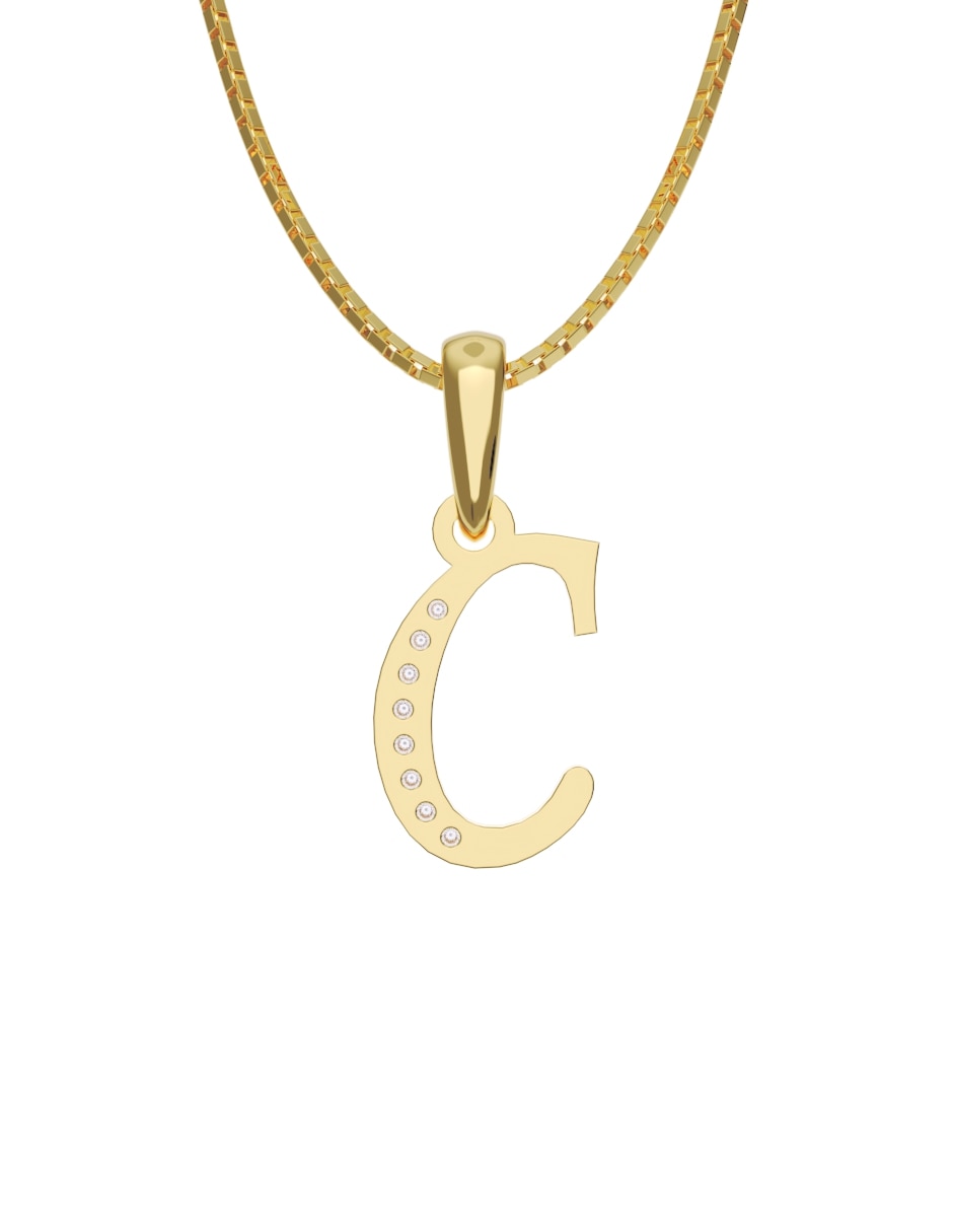 Collar con dije de oro 14 k Collar con dije de oro 14 k