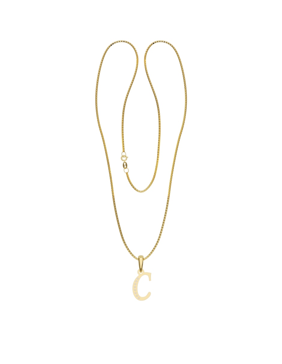 Collar con dije de oro 14 k 3