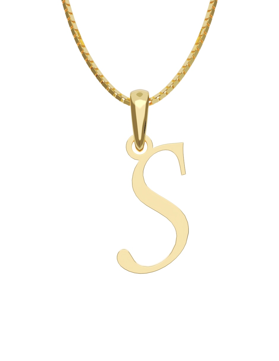 Collar con dije de oro 14 k