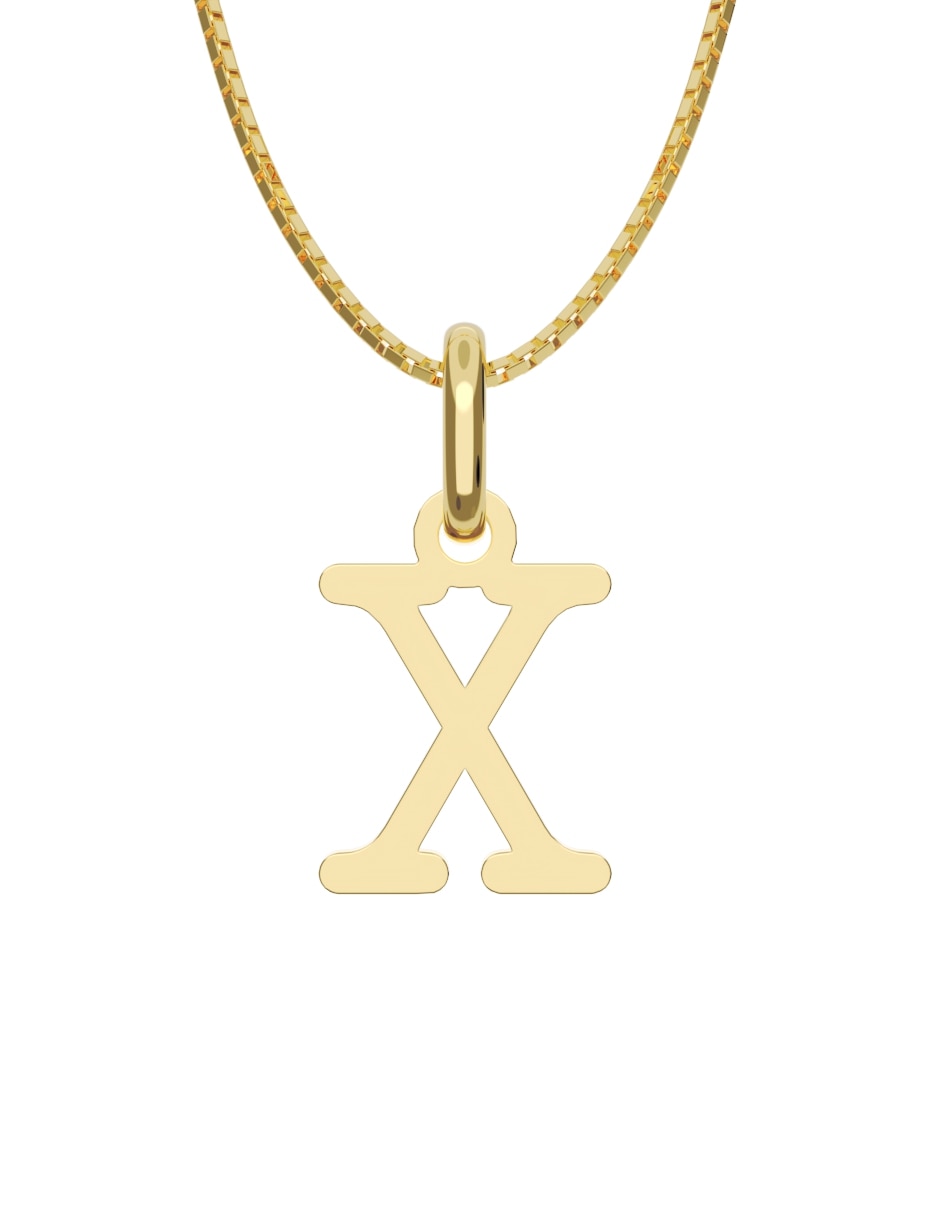Collar con dije de oro 10 k 1