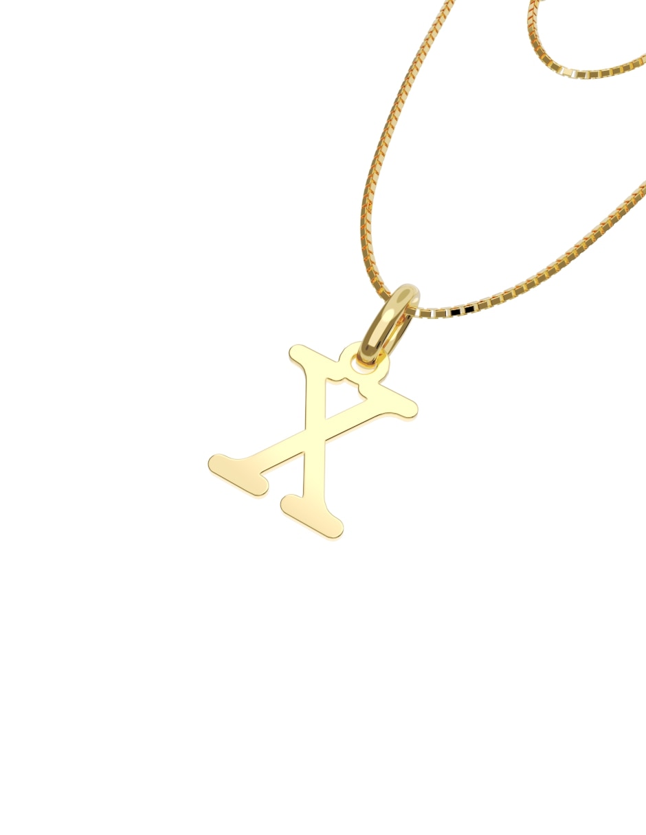 Collar con dije de oro 10 k 2