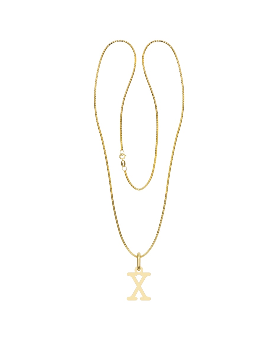 Collar con dije de oro 10 k 3