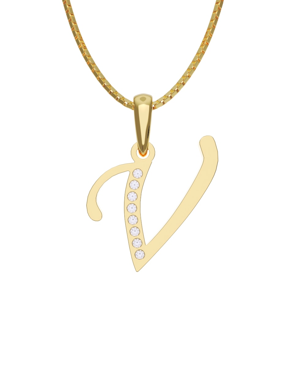 Collar con dije de oro 10 k