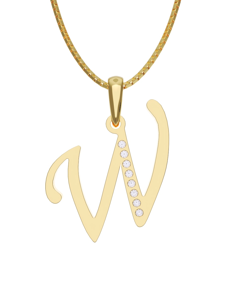 Collar con dije de oro 10 k 1