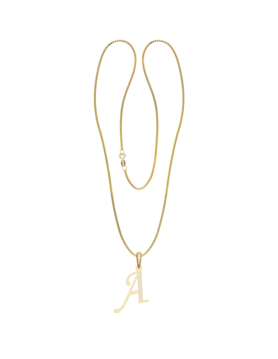 Collar con dije de oro 14 k 3