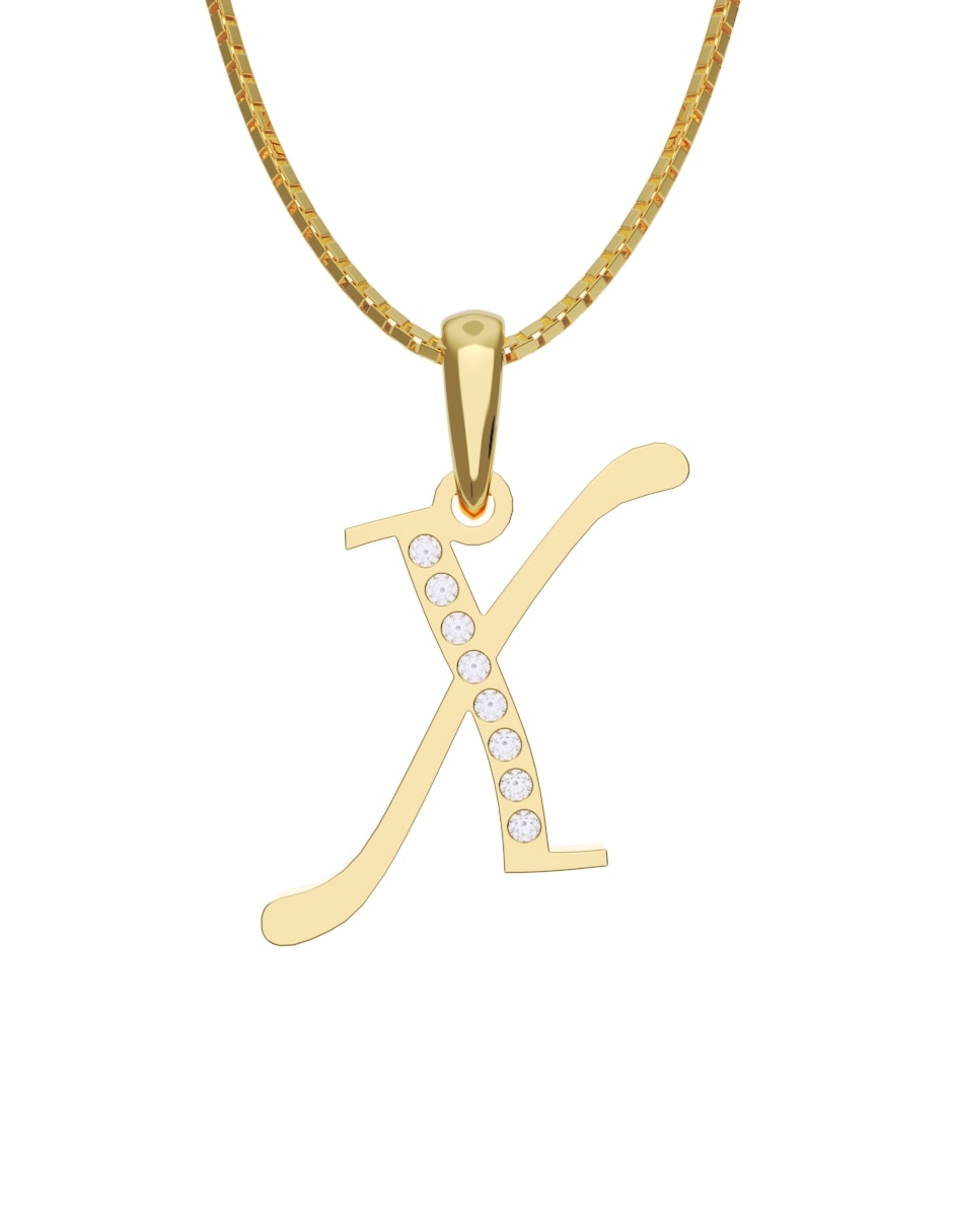 Collar con dije de oro 14 k Collar con dije de oro 14 k