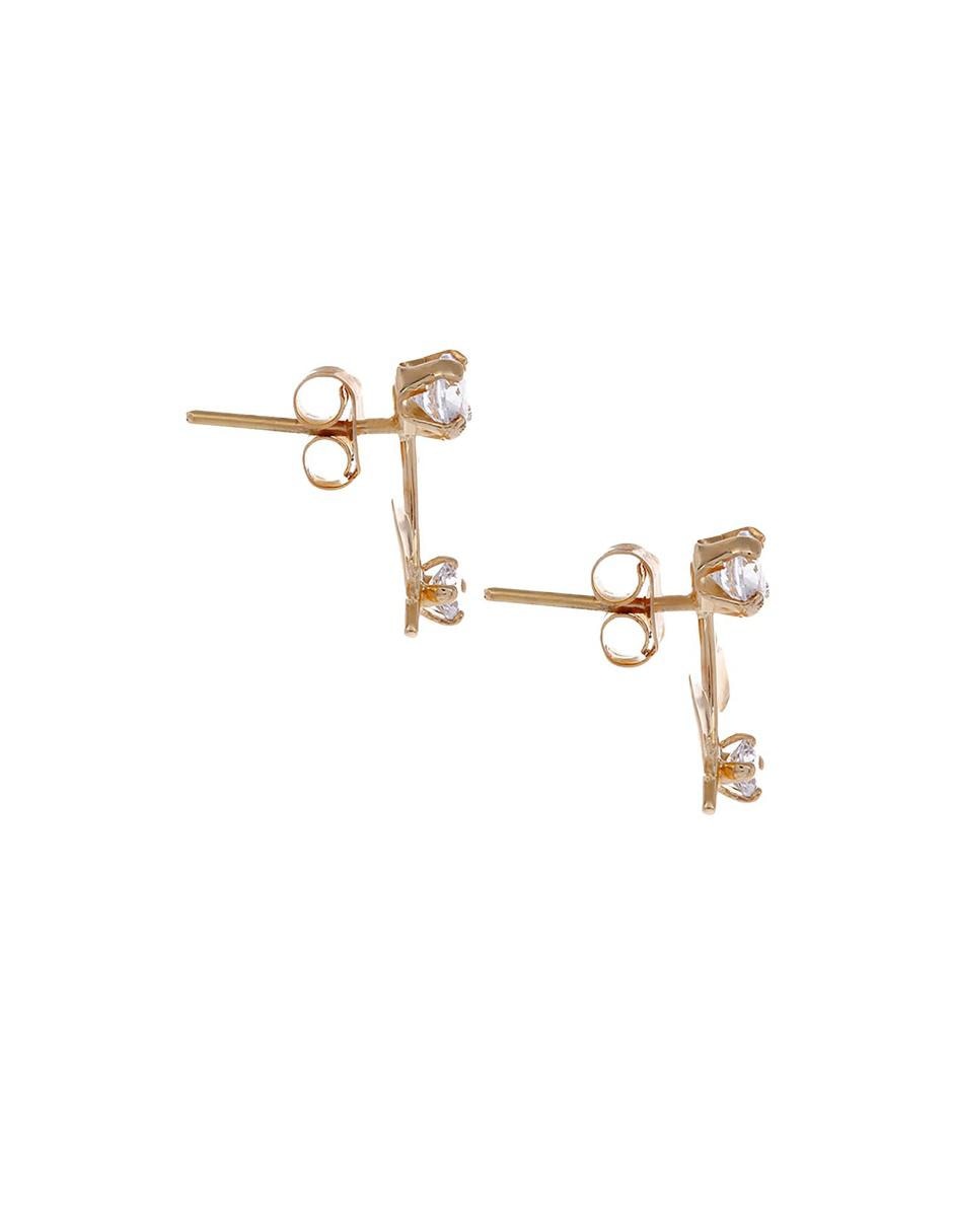 Broqueles de oro amarillo 14 K con acabado brillante 2