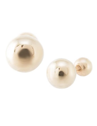 Broqueles de oro amarillo 14 K con acabado brillante 1