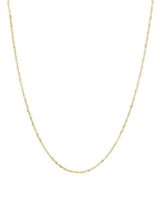 Collar D Cadena de oro amarillo 14 K