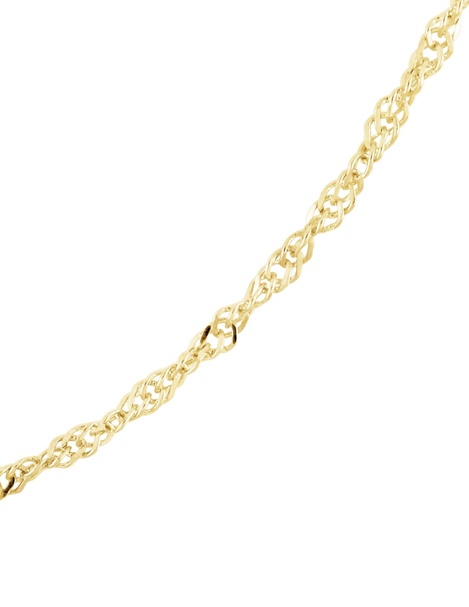 Collar D Cadena de oro amarillo 14 K