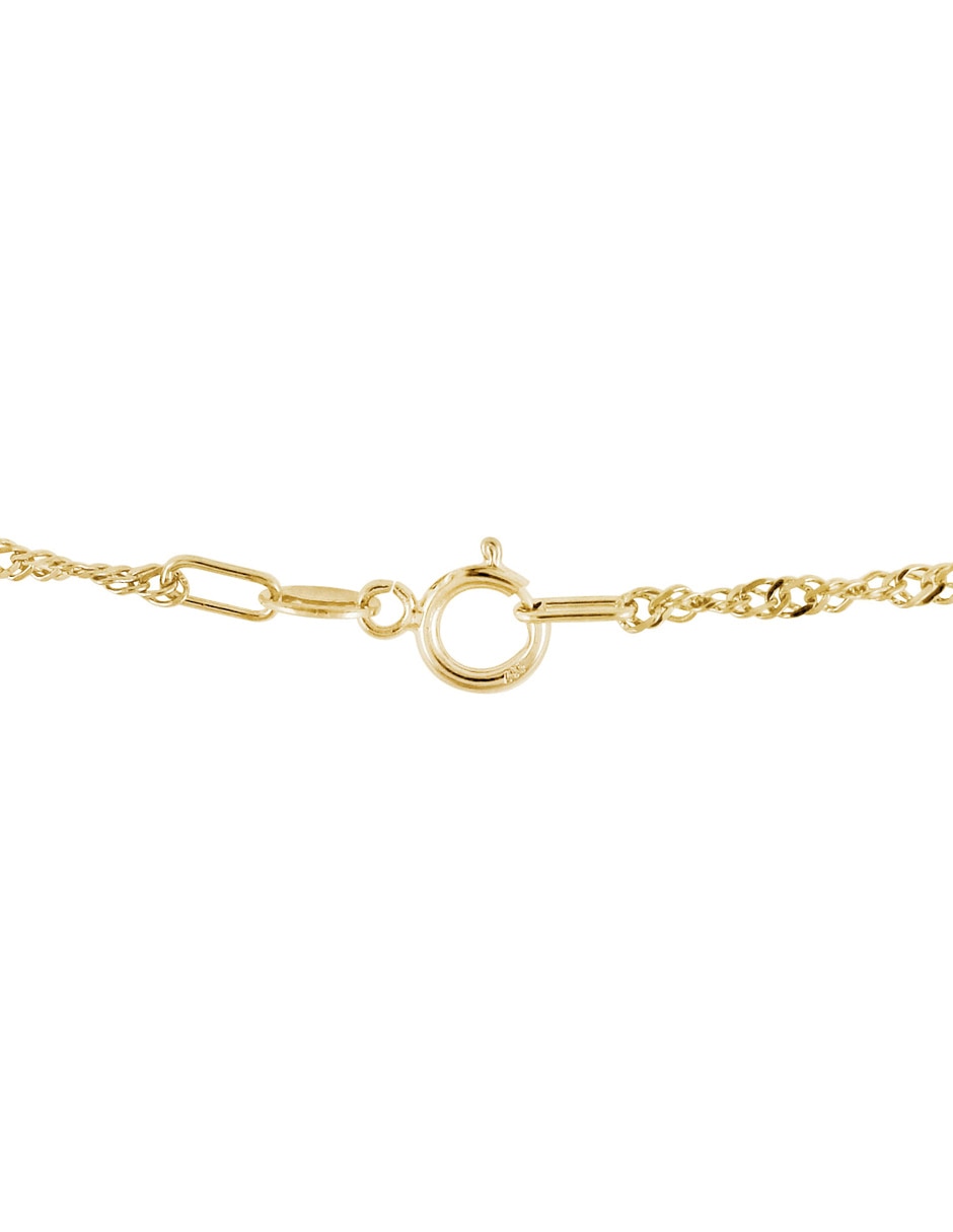 Collar D Cadena de oro amarillo 14 K