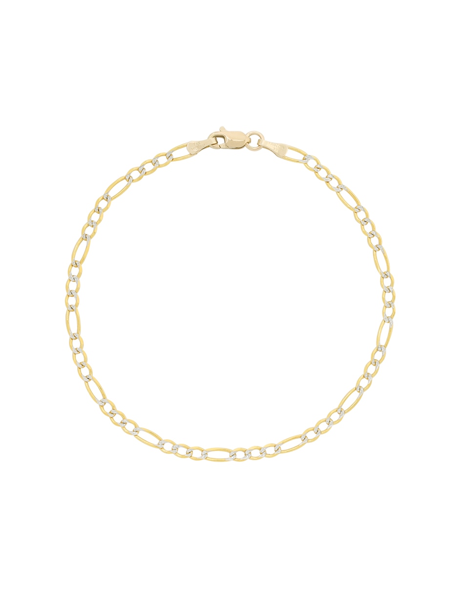 Pulsera de oro 14 K con acabado pavé